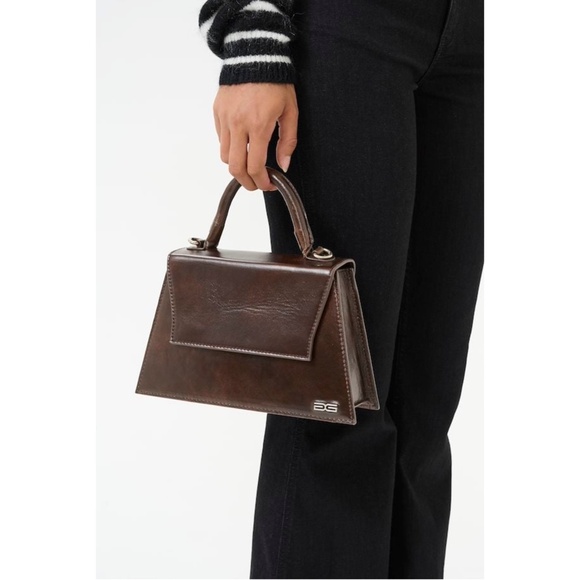 347. GESTUZ Harvey GZ Faded Brown Lamb Leather Cross Body Bag $350 GUC - Picture 3 of 5